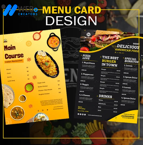 Restaurant digital menu board Gold Coast, AU menu printing services online food menu design 2026